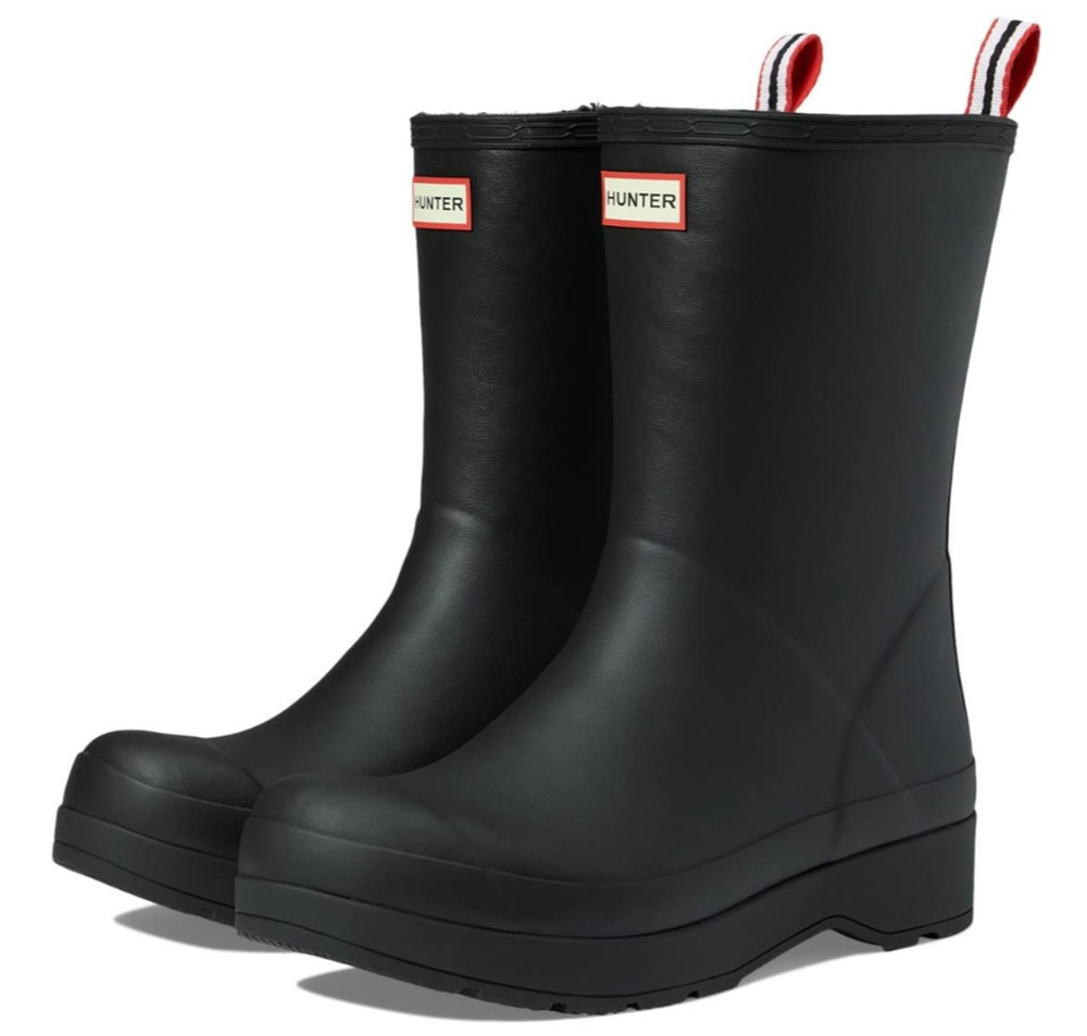 HUNTER M PLAY MID BOOT Rain Men's Boots Black Size 13 M